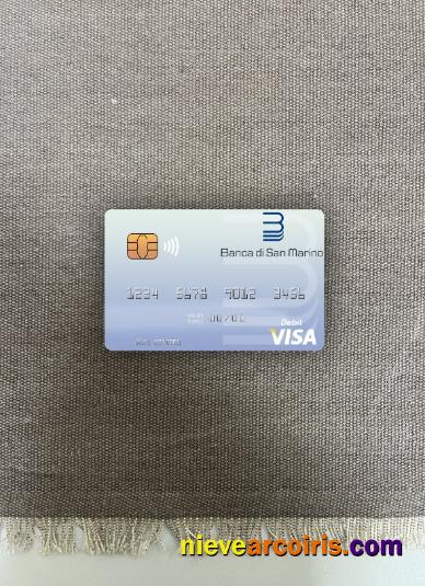 San Marino Banca di San Marino visa debit card photolook